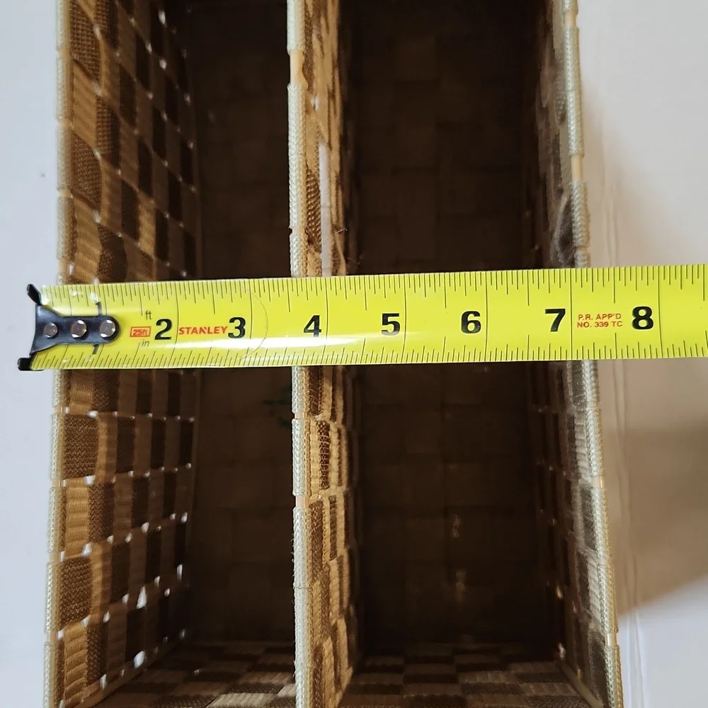 Woven Tan Storage Basket